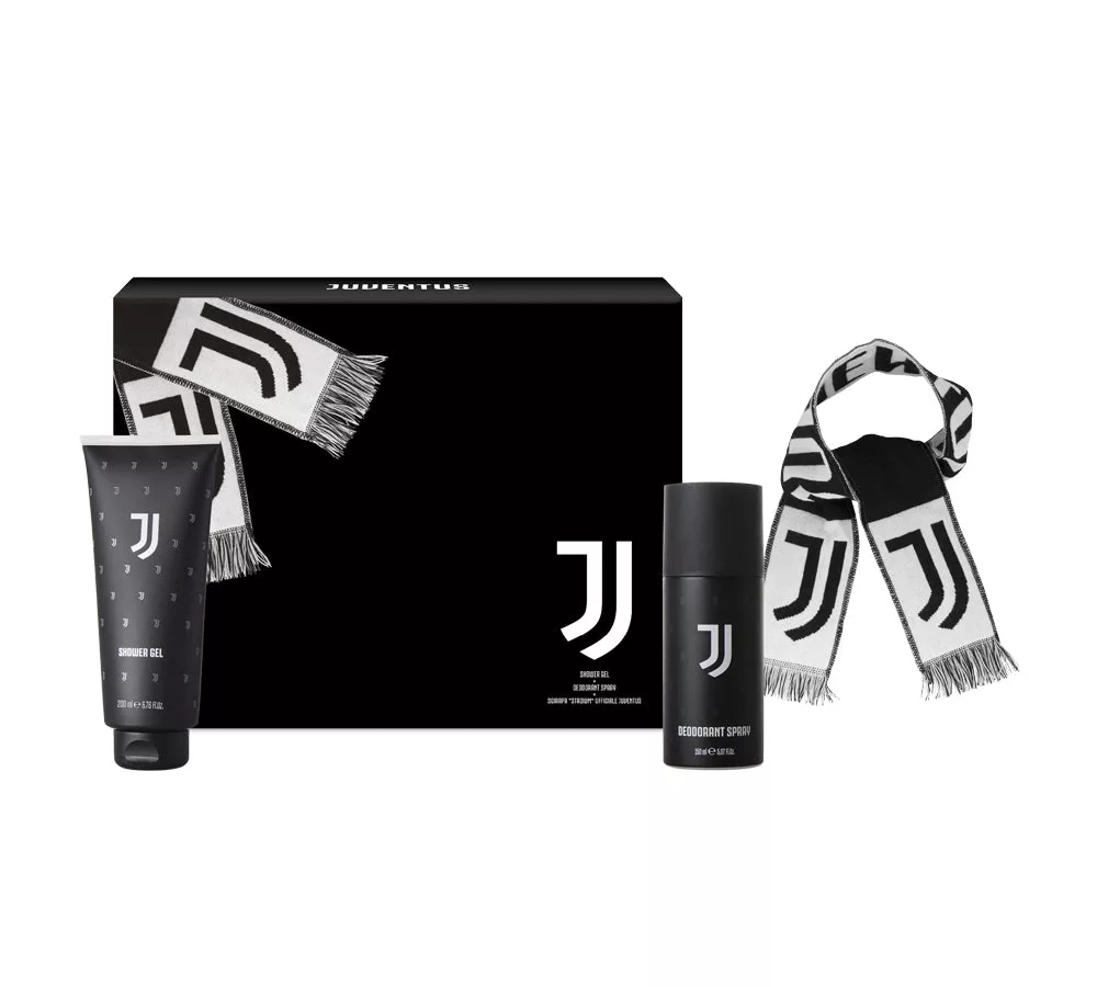 Juventus_deodorant_150ml_Shower_gel_200_ml_Official_scarf_