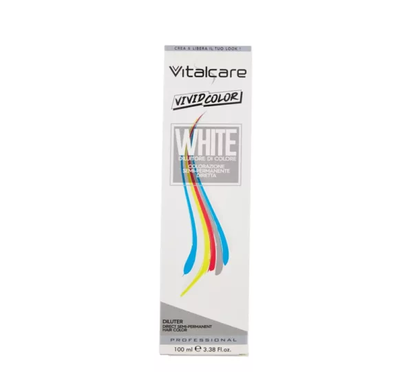 Vitalcare Vivid – Professional Semi-Permanent Hair Dye White Colour 100ml