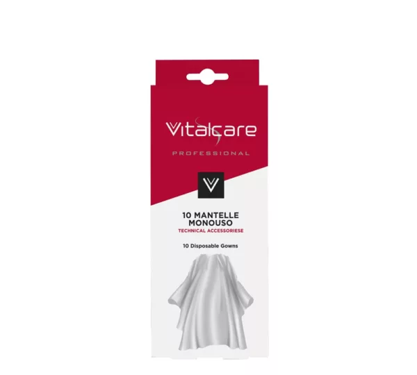 Vitalcare Disposable Capes for Hair Colouring- 10 Disposable Gowns